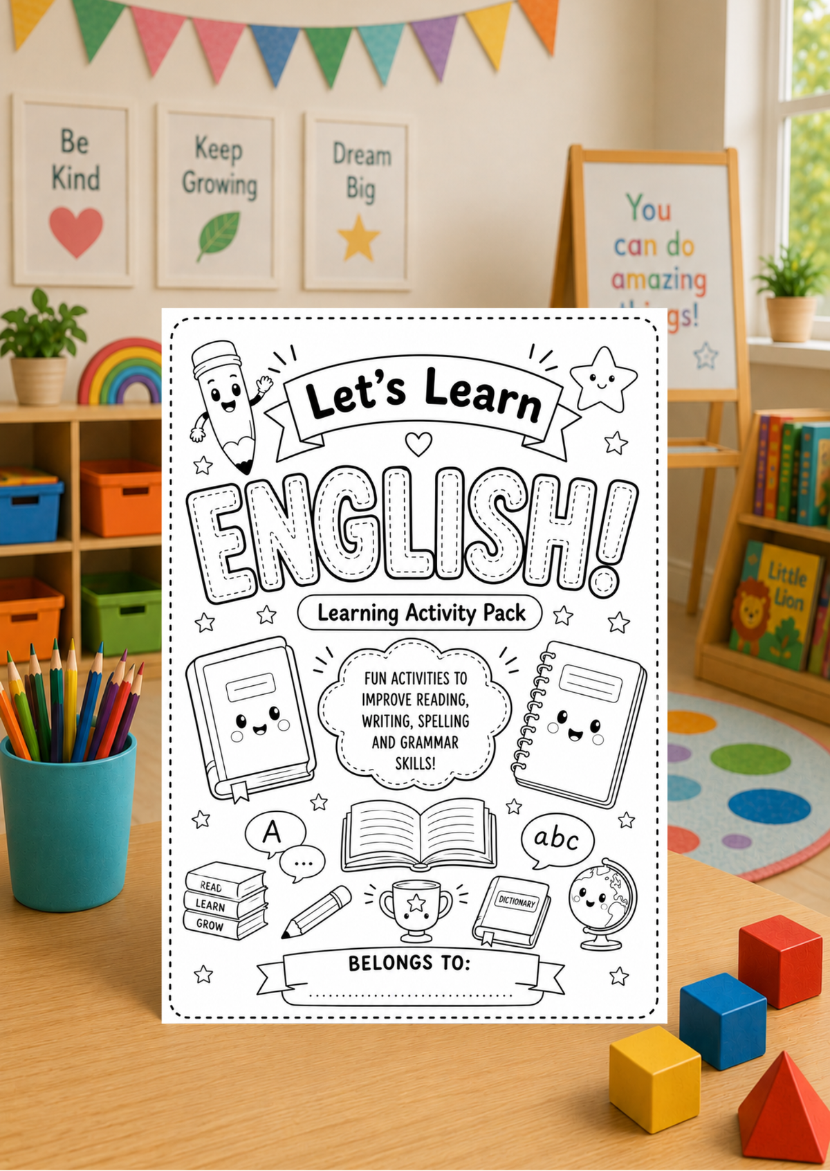 Children's Learning Activity Pack - English (AP0004)