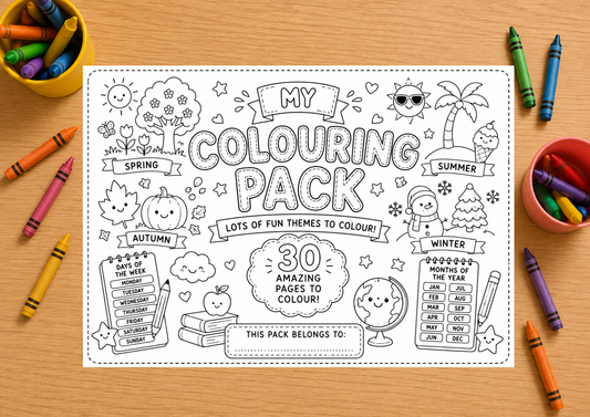 Children's Colouring Pack - 30 Page Pack (CB0004) *DIGITAL DOWNLOAD*