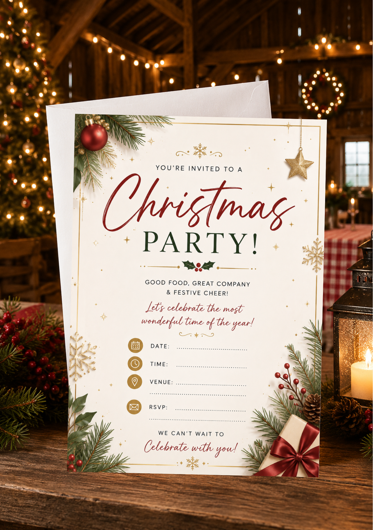 Christmas Party Invitation - Classic (CPI0009)