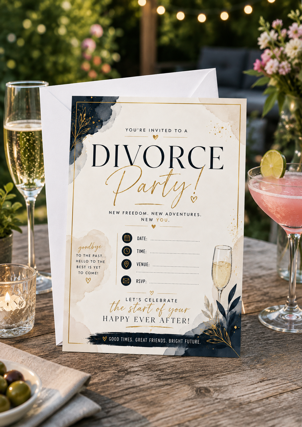 Divorce Party Invitation - Neutral (DPI0001)