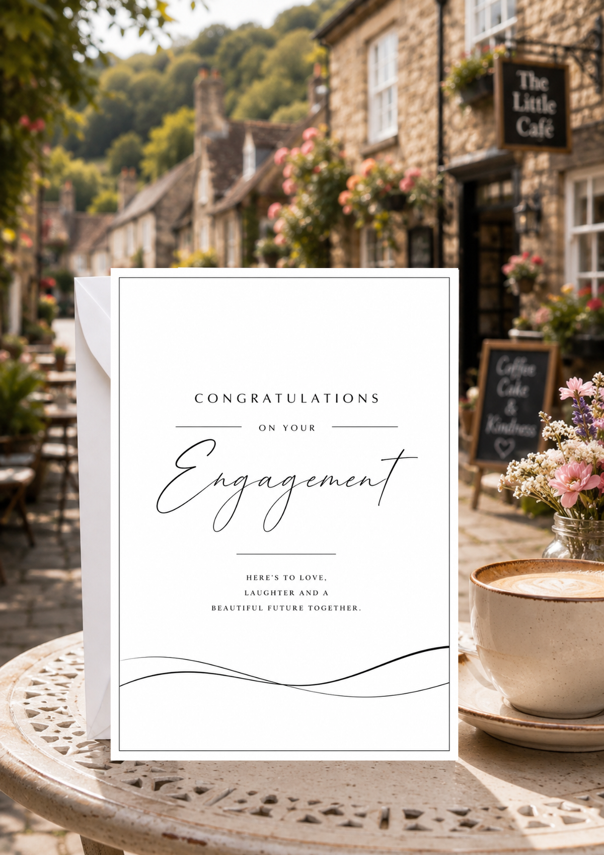 Engagement Card - Waves (EC0005)