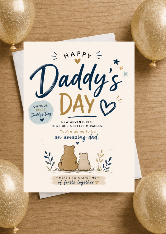 Fathers Day Card - Daddy Bear (FD0001)
