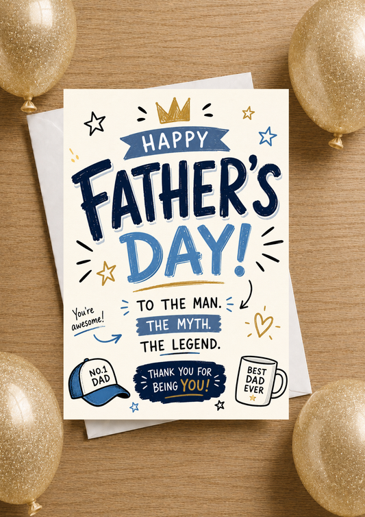 Fathers Day Card - The Legend (FD0005)