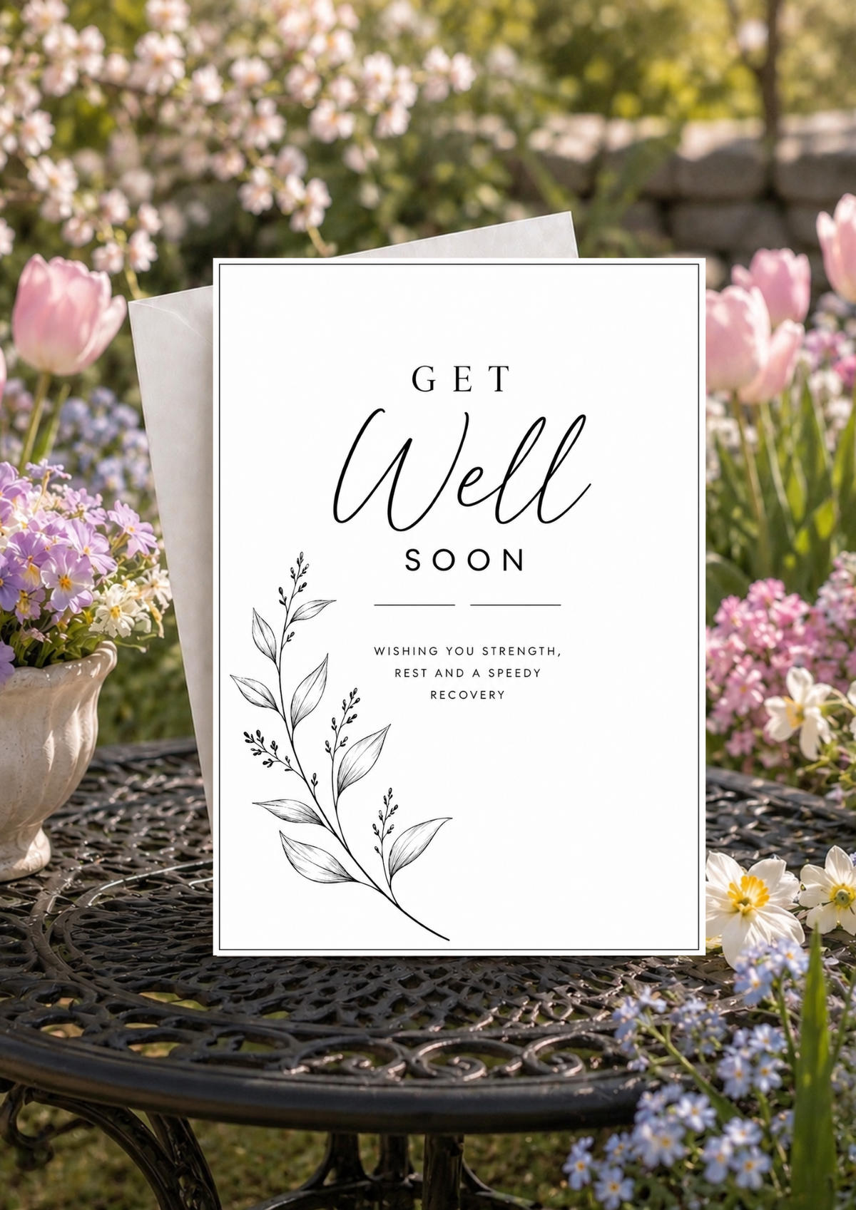 Get Well Soon Card - Simple (GWS0005)
