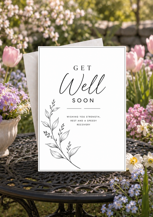 Get Well Soon Card - Simple (GWS0005)