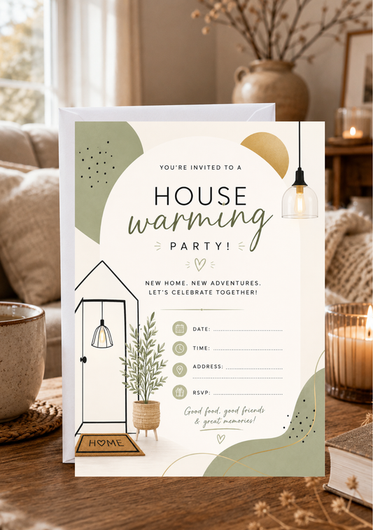 House Warming Invitation - Homely (HW0004) *DIGITAL DOWNLOAD*