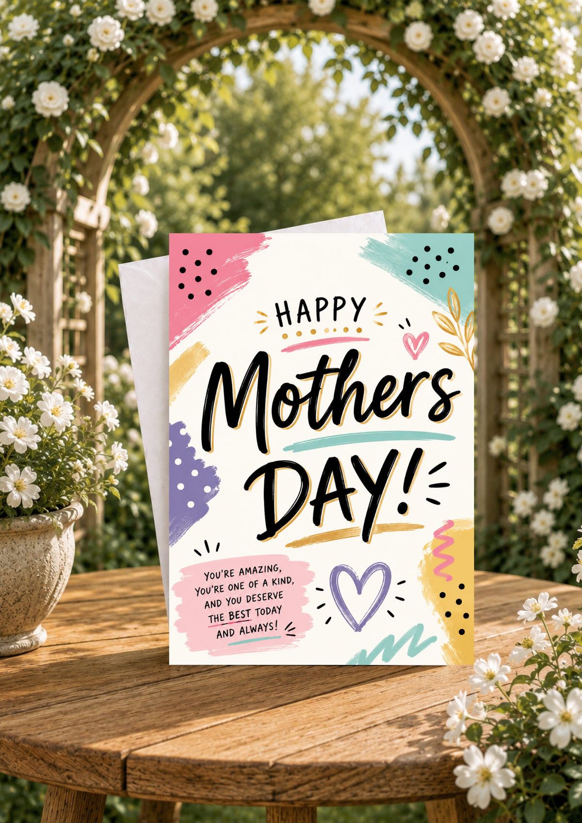 Mothers Day Card - Colourful Mother (MD0005)