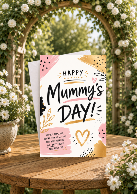 Mothers Day Card - Colourful Mummy (MD0006)