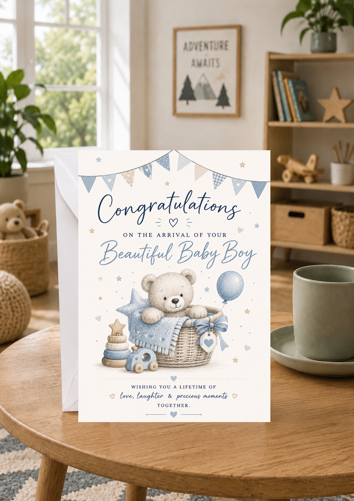 New Baby - Blue Basket (NB0002)