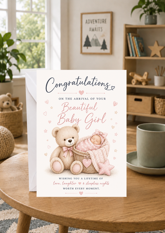 New Baby - Pink Bear (NB0003)