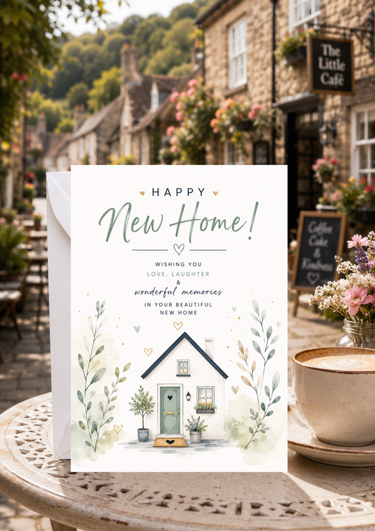New Home Card - Green Door (NH0001)