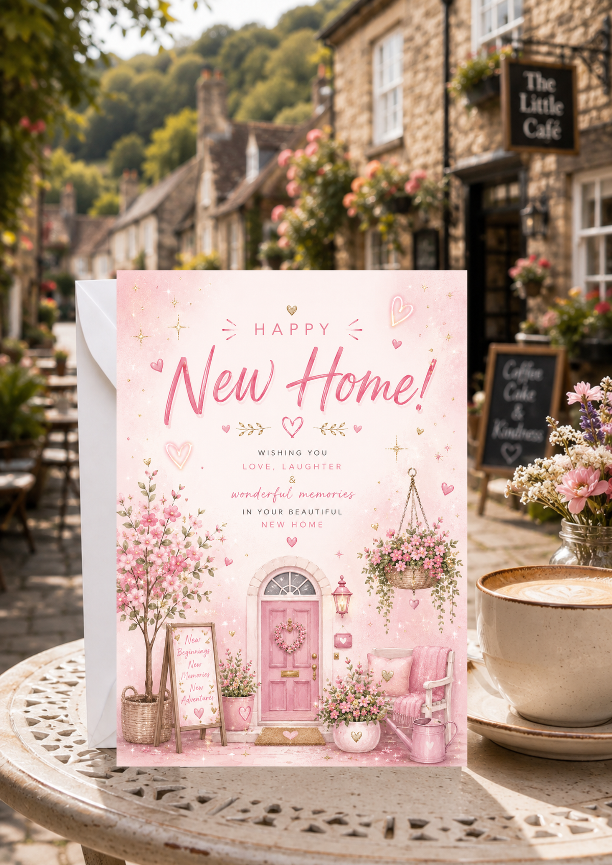 New Home Card - Pink Blossom (NH0005)