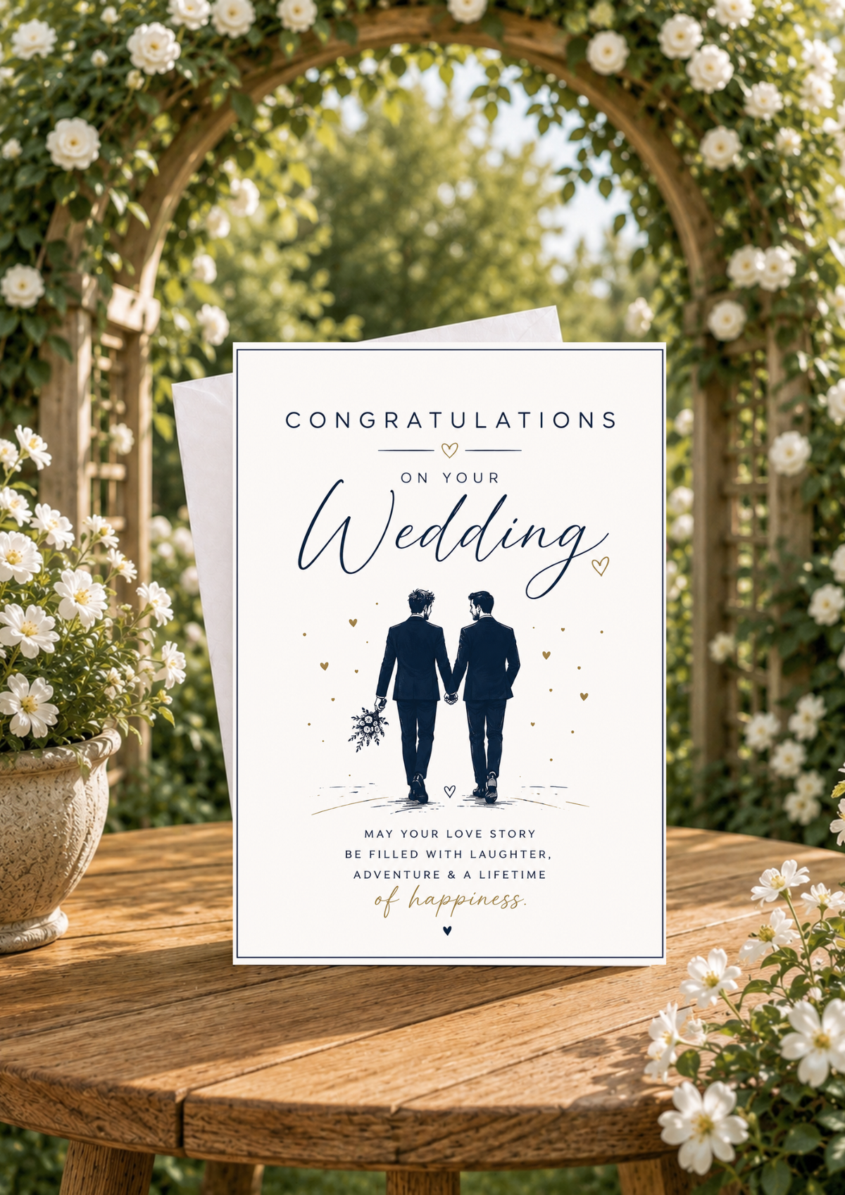 Wedding Congratulations Card - Suits (WC0007)