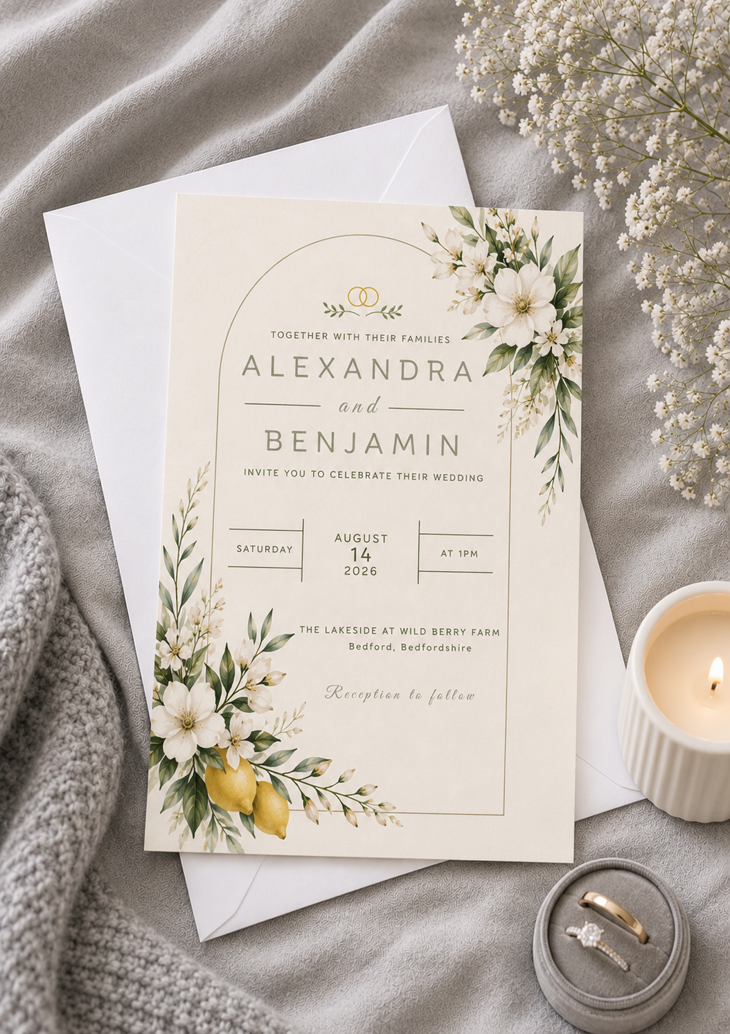 Wedding Invitation - Summer Loving (WI0004) *DIGITAL DOWNLOAD*