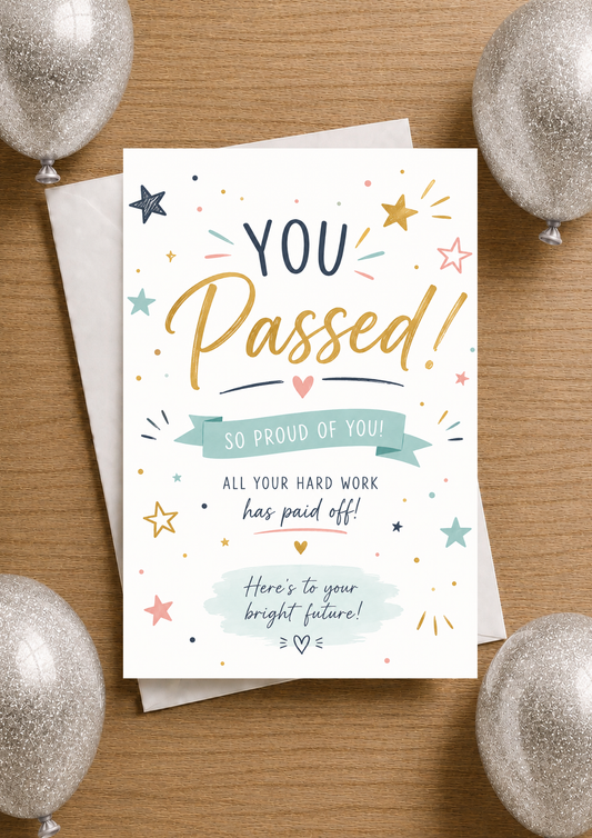 You Passed Card - Stars (YP0002)