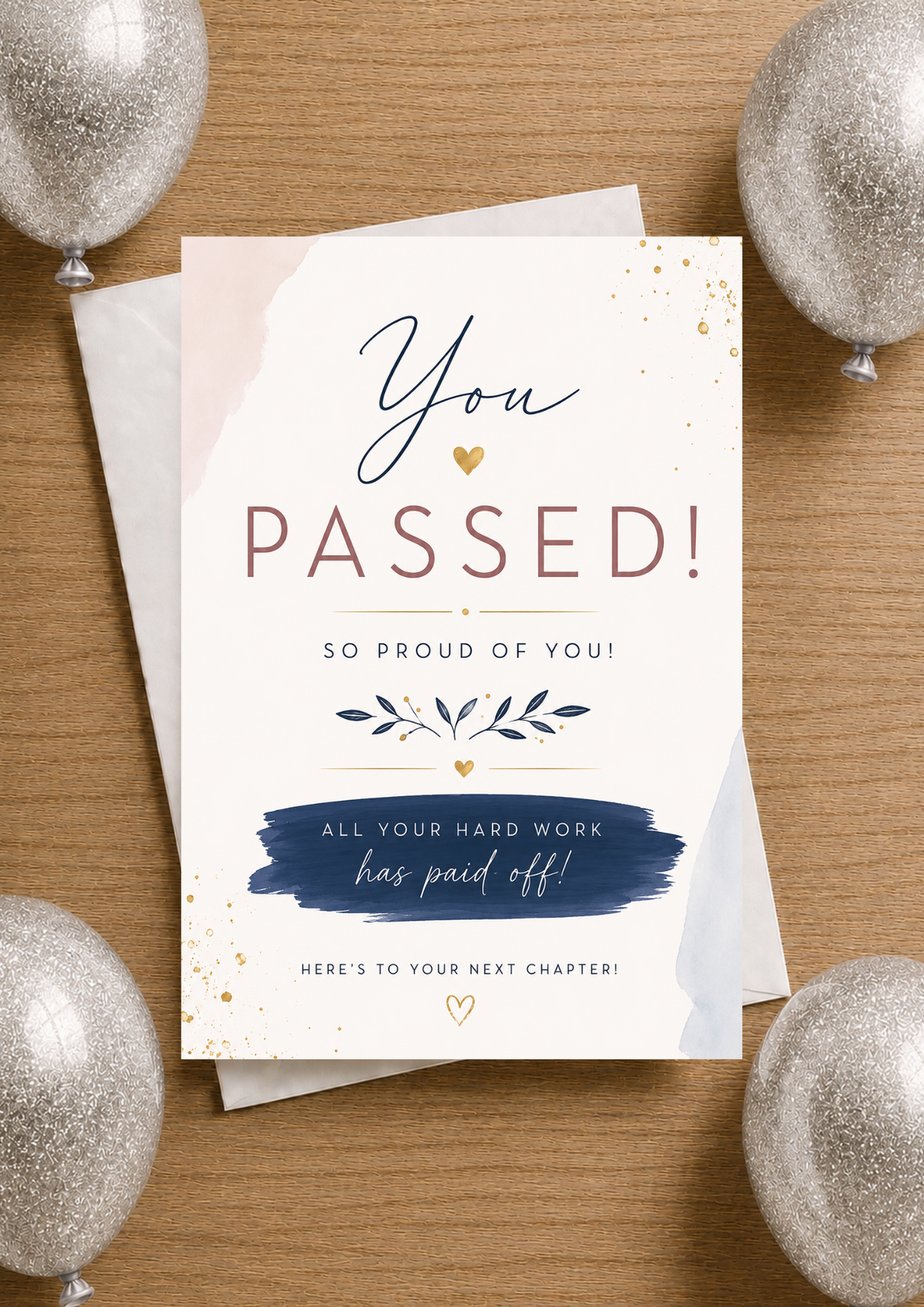 You Passed Card - Pinks & Blues (YP0003)